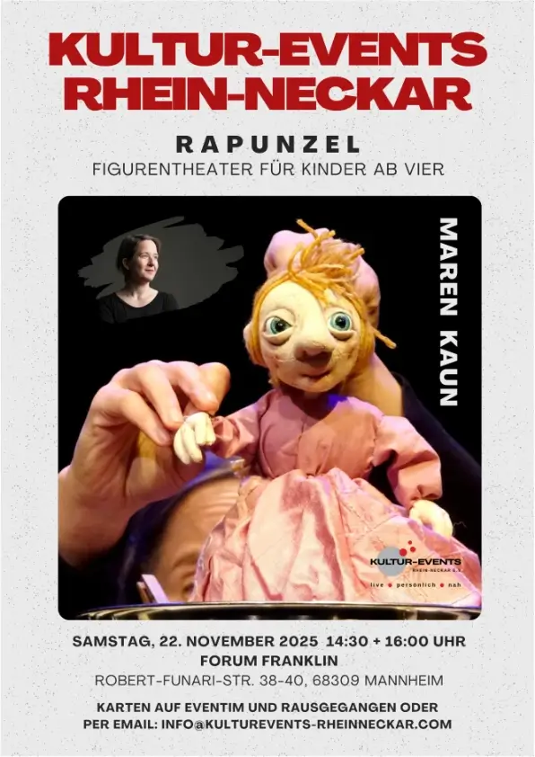 Flyer zu Rapunzel - Figurentheater für Kinder ab vier Jahren