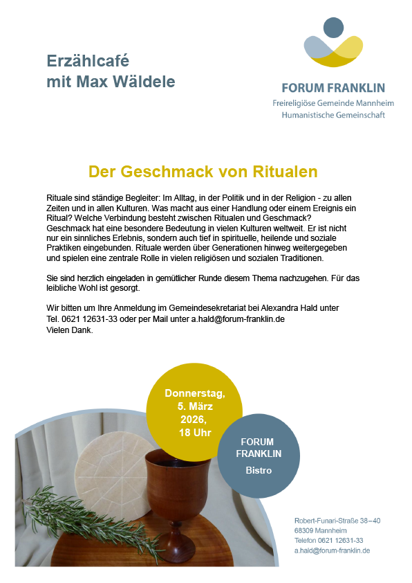 Flyer - Einladung zum Erzählkaffee