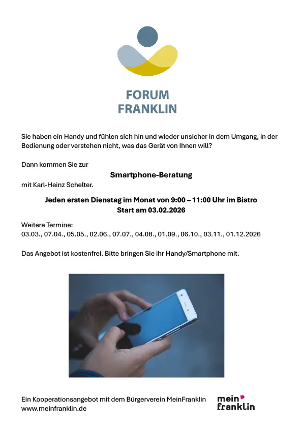 Flyer zur Smartphoneberatung
